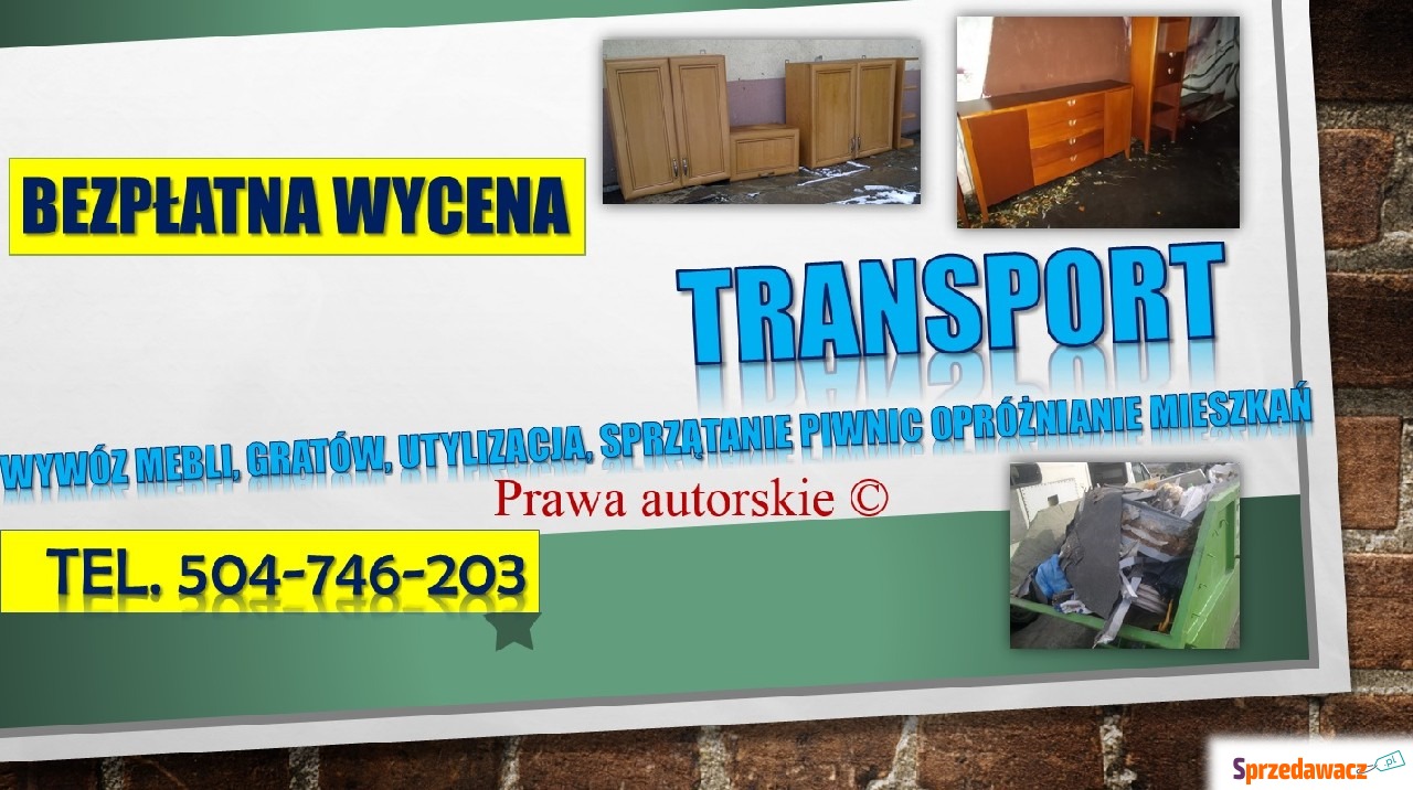 Firma odbierająca stare meble,...
