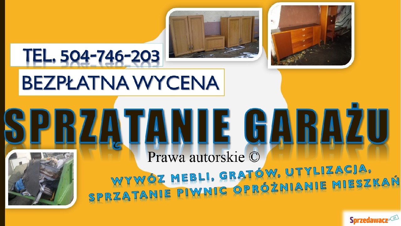 Sprzątanie piwnicy, cennik, us...