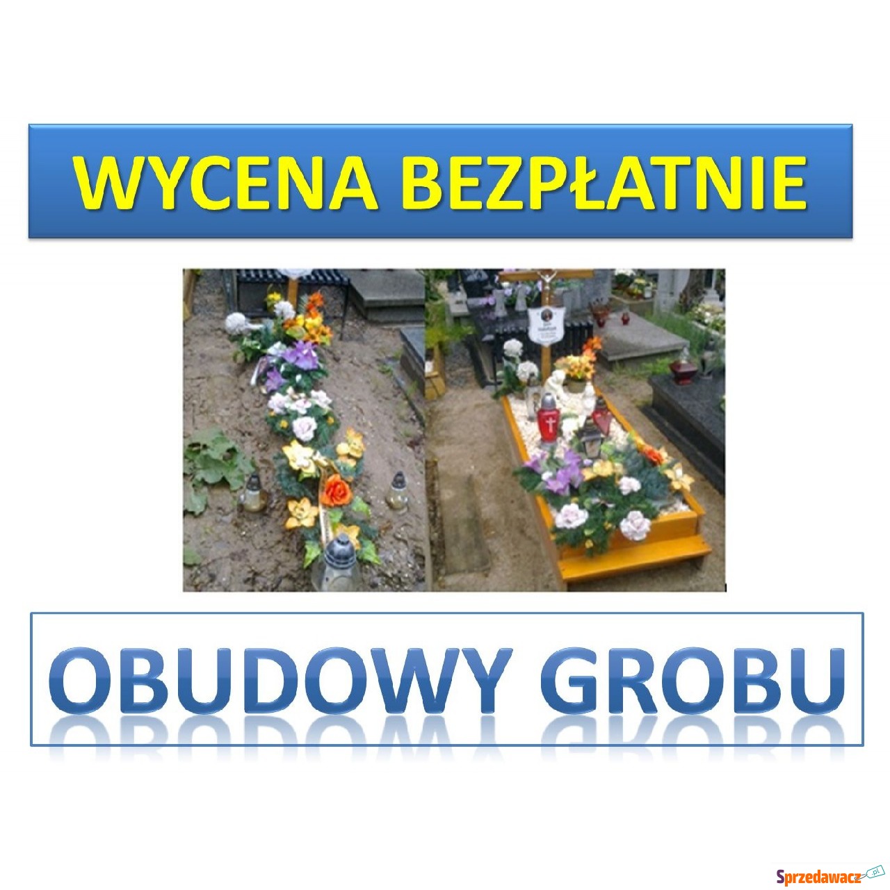 Skrzynka na grób, cena z montażem...