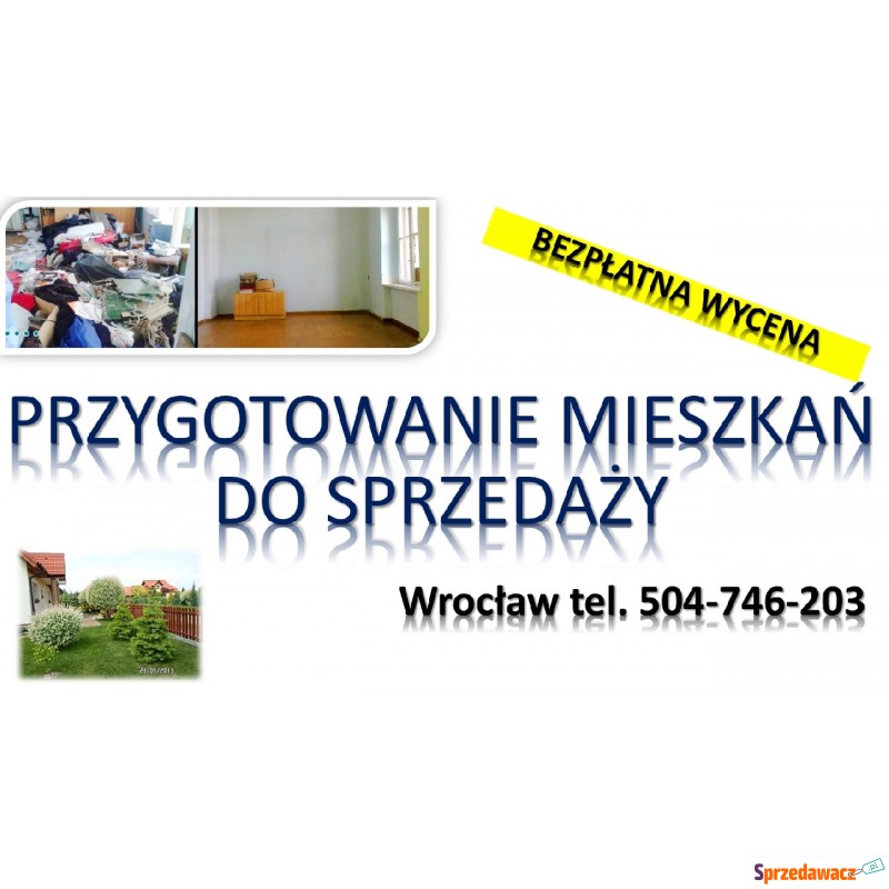 Przygotowanie mieszkania do sprzedaży, cennik... - Pozostałe usługi - Wrocław