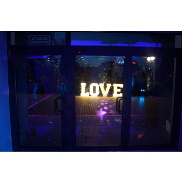 Dekoracja Światłem led stojaki na kwiaty love... - Organizacja imprez - Kraków - zdjęcie 9