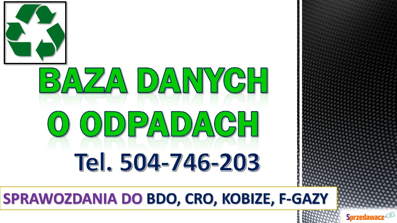Szkolenie BDO,  tel. 504-746-203....
