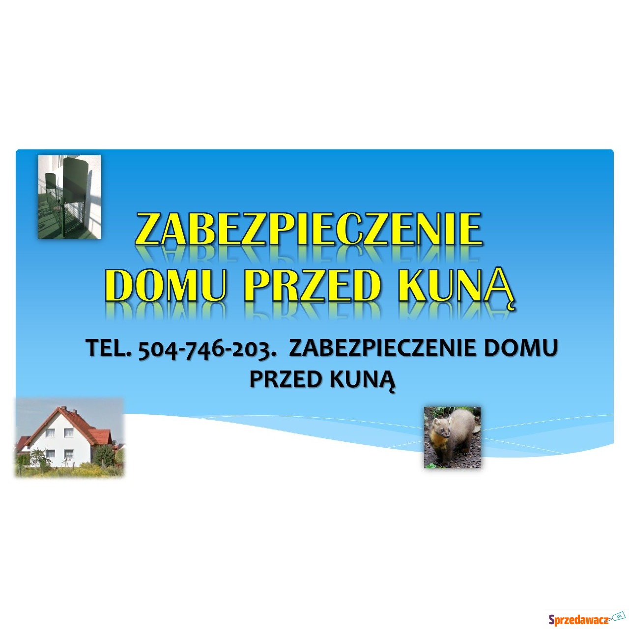 Łapka na kuny, tel. 504-746-203,...