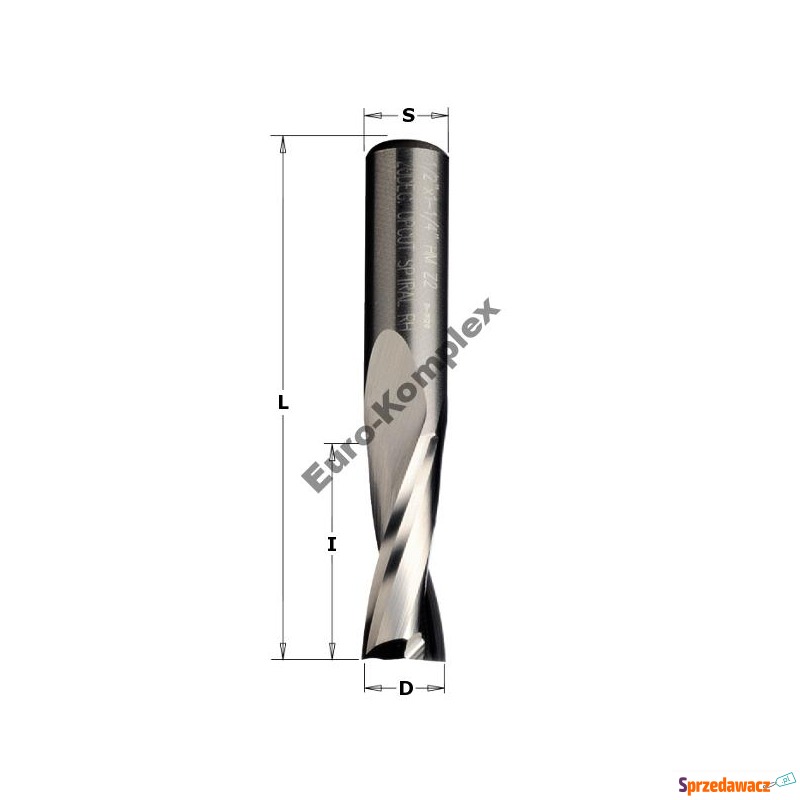 Frez spiralny do maszyn CNC d=8mm